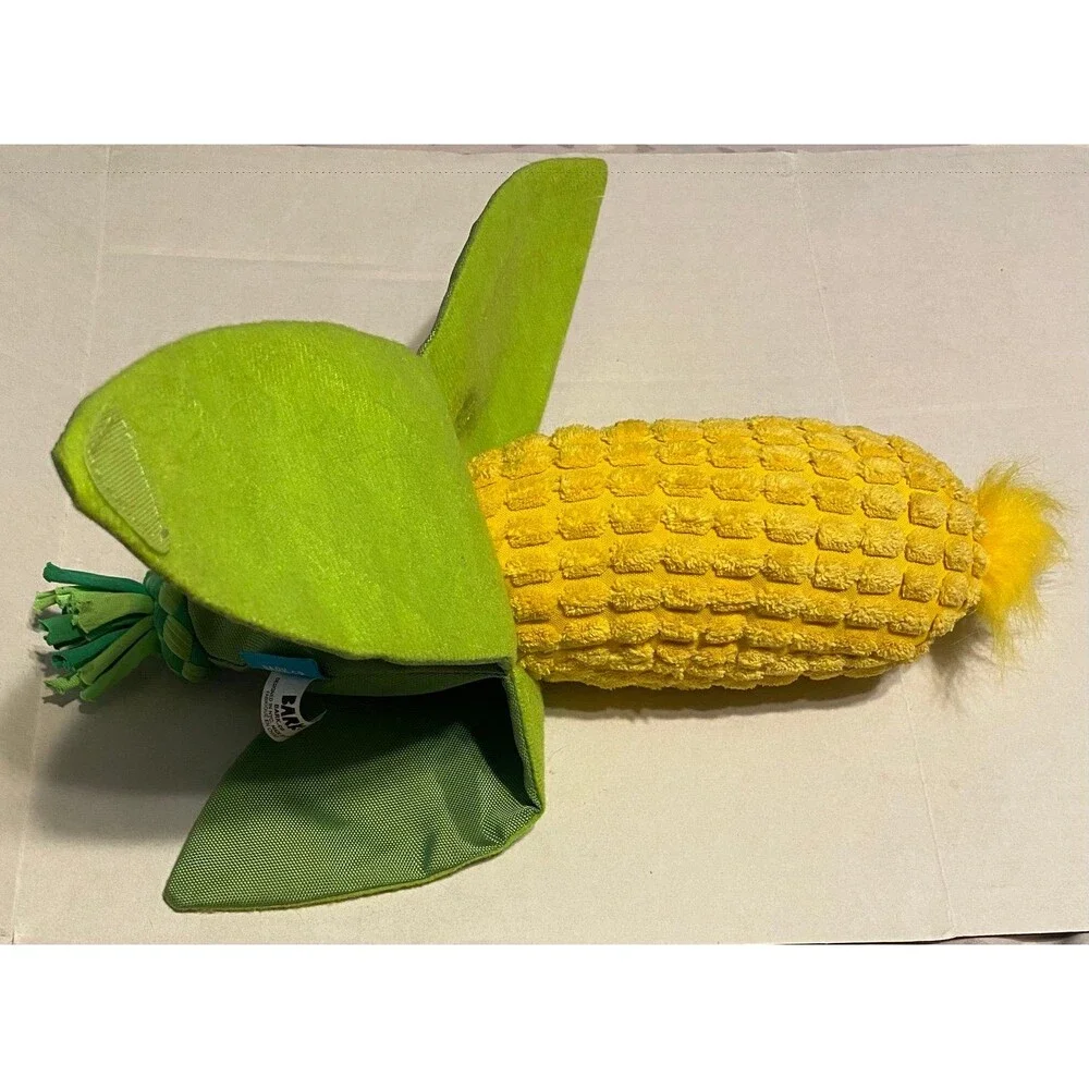 BARK BarkBox Corn on the Slob Dog Toy Squeaker - GUC Size: M/L